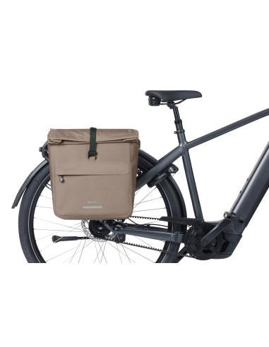 Dubbele fietstas Basil Urban Dry Neo, 46-52L - sage brown