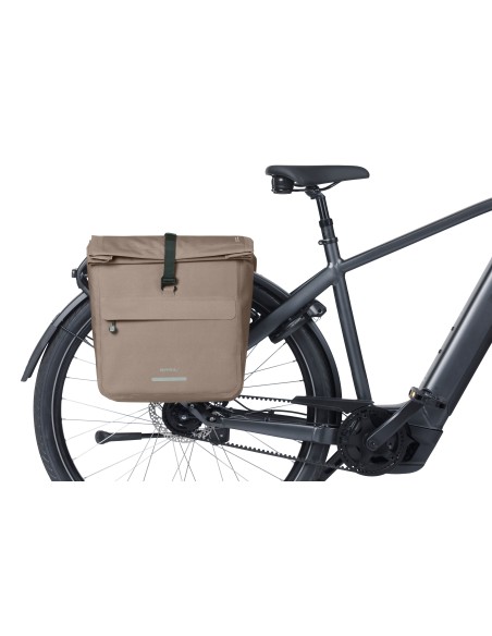 Dubbele fietstas Basil Urban Dry Neo, 46-52L - sage brown
