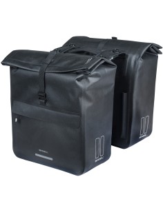 Dubbele fietstas Basil Urban Dry Neo MIK, 46-52L - zwart