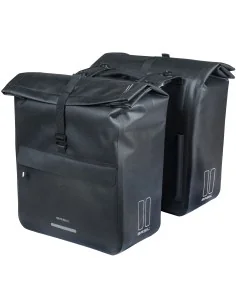 Dubbele fietstas Basil Urban Dry Neo MIK, 46-52L - zwart