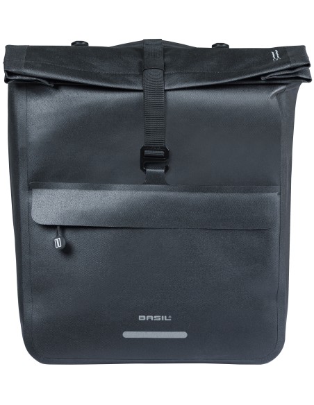 Dubbele fietstas Basil Urban Dry Neo MIK, 46-52L - zwart