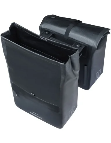 Dubbele fietstas Basil Urban Dry Neo MIK, 46-52L - zwart