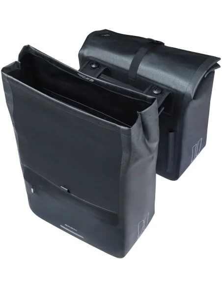 Dubbele fietstas Basil Urban Dry Neo MIK, 46-52L - zwart