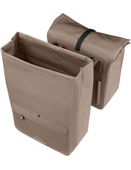 Dubbele fietstas Basil Urban Dry Neo MIK, 46-52L - sage brown