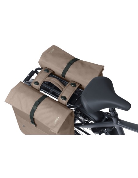 Dubbele fietstas Basil Urban Dry Neo MIK, 46-52L - sage brown