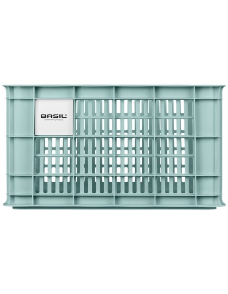 Fietskrat Basil S gerecycled kunststof, 17.5L - silver blue