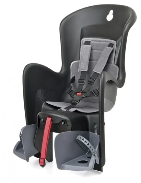 Kinderzitje achter Polisport Bilby Maxi - zwart/grijs - dragermontage (CFS)