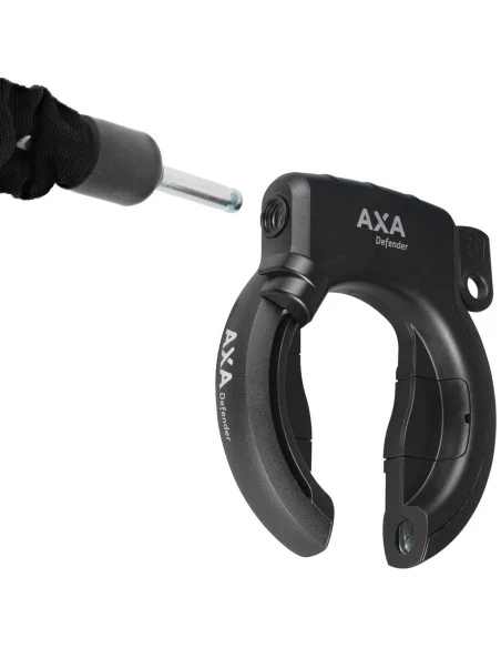 Ringslot Axa Defender Retractable met uitneembare sleutel - zwart