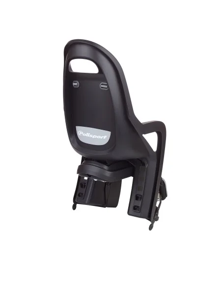 Kinderzitje achter Polisport Groovy Maxi - zwart/donkergrijs - met framebevestiging (FF)