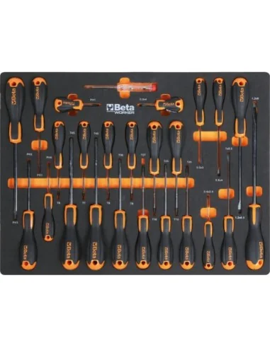 Werkplaatsinrichting Beta Tools C45PRO 2.0 X (RVS gecoat MDF werkblad) inclusief gratis 268-delige gereedschapsset