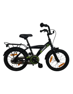 Kinderfiets Bikefun Boost 16 inch met remnaaf - Zwart