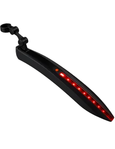Mirage achterspatbord op zadelpen met QR en LED-strip 24-29 inch