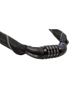 Kettingslot met cijfercode Simson Combo - zwart - 100 cm 2