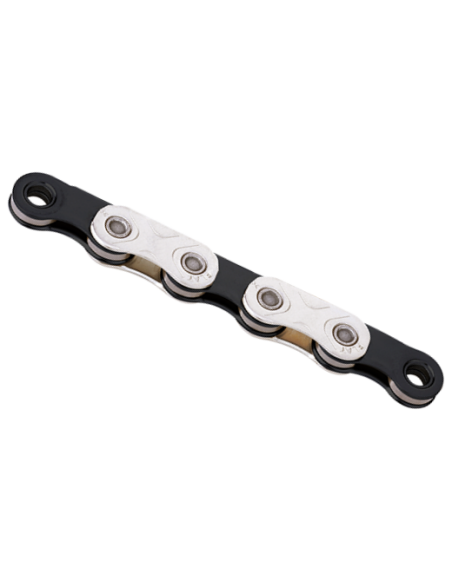 Ketting KMC X-flat waxed 12/13 speed - 126L - zilver/zwart