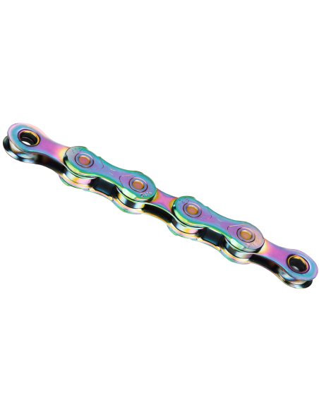 Fietsketting KMC X12 Waxed - Aurora Blue