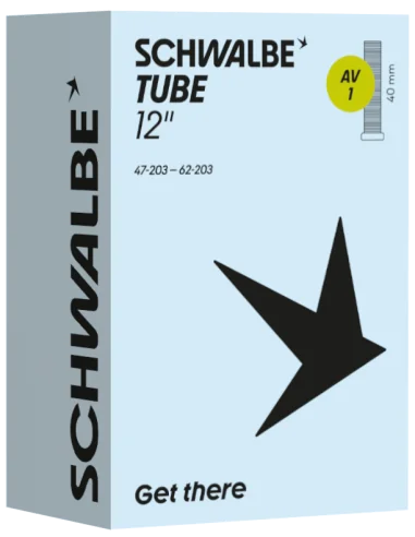 Binnenband Schwalbe AV1 12" 47/62-203 - 45° ventiel