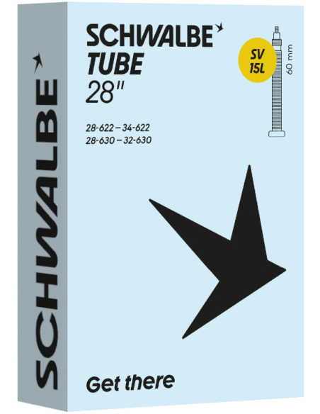 Binnenband Schwalbe Tube SV15L 28" / 28-32/34-622/630mm 60mm ventiel