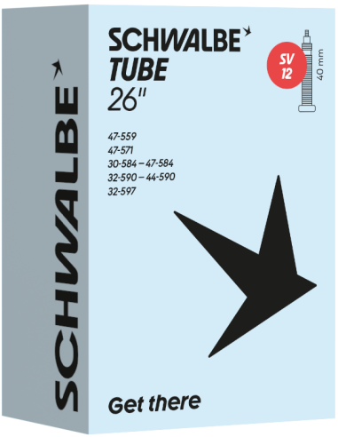 Binnenband Schwalbe SV12 26" / 30-47-559/597mm - 40mm ventiel
