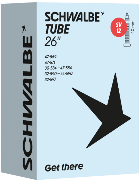 Binnenband Schwalbe SV12 26" / 30-47-559/597mm - 40mm ventiel