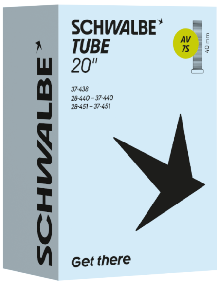 Binnenband Schwalbe AV7S 20" / 28-37-438/451mm - 40mm ventiel