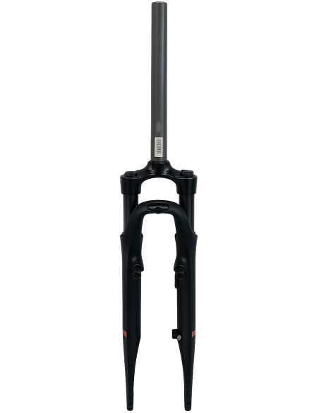 Verende voorvork 28" ahead met 1-1/8" vorkbuis Zoom 730 AMS - Velgrem / IS disc / rollerbrake - mat zwart - QR
