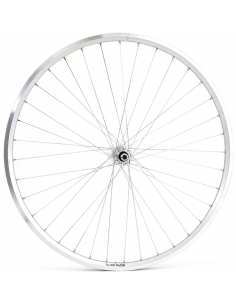Voorwiel 28 inch ZAC 2000 - aluminium naaf - zilver
