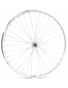 Voorwiel 28 inch ZAC 2000 - aluminium naaf - zilver