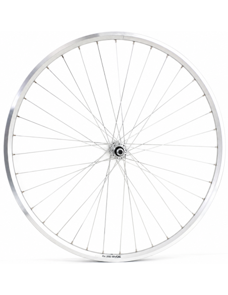 Voorwiel 28 inch ZAC 2000 - aluminium naaf - zilver