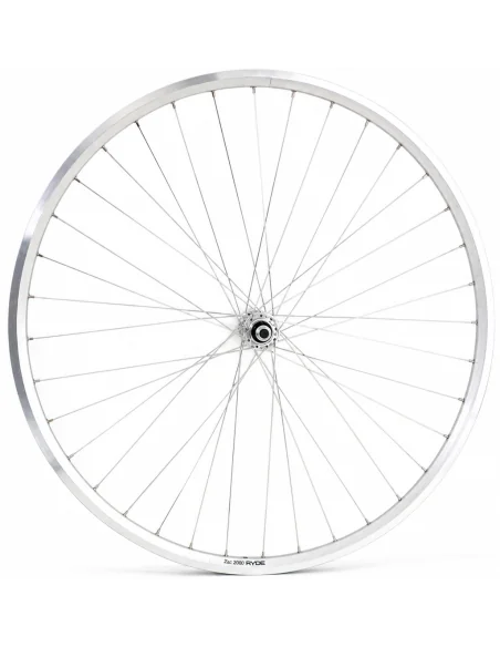 Voorwiel 28 inch ZAC 2000 - aluminium naaf - zilver