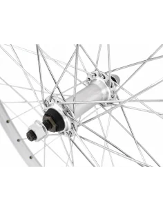 Voorwiel 28 inch ZAC 2000 - aluminium naaf - zilver 2