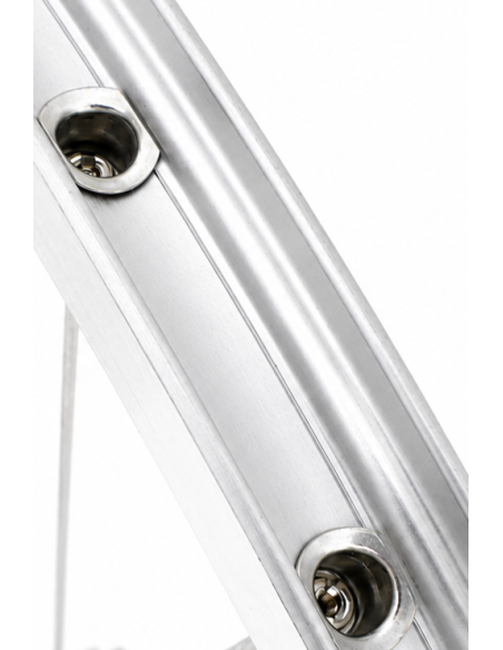 Voorwiel 28 inch ZAC 2000 - aluminium naaf - zilver
