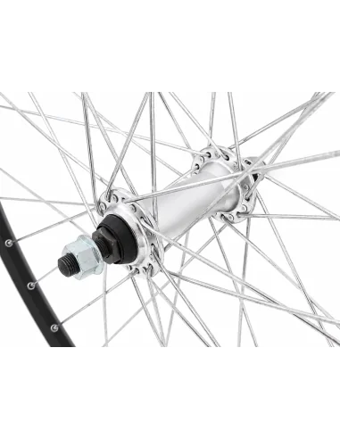 Voorwiel 28 inch ZAC 2000 - aluminium naaf - zwart