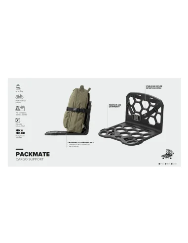 Bagagedragertransporter Polisport Packmate - zwart