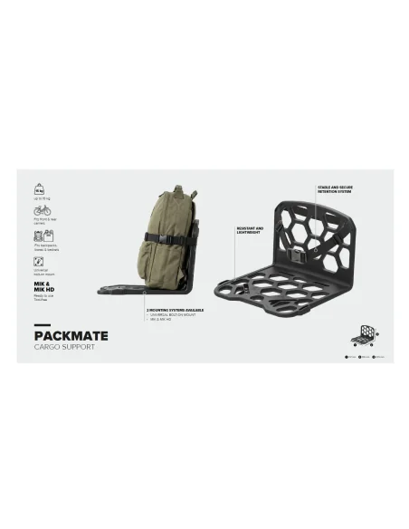 Bagagedragertransporter Polisport Packmate - zwart