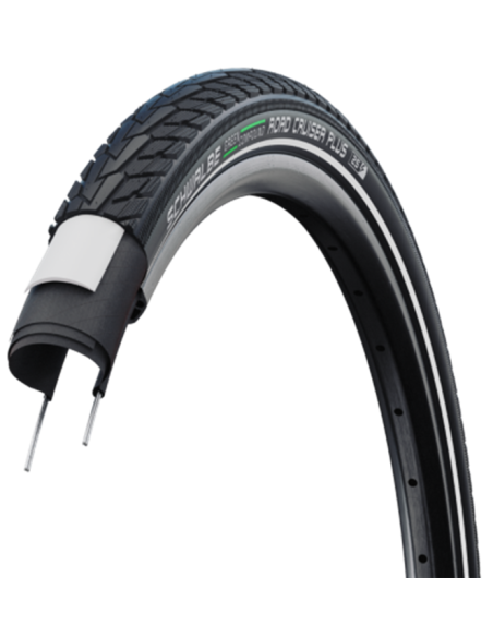 Buitenband Schwalbe Road Cruiser Plus PunctureGuard 28 x 1.40" / 37-622 - zwart met reflectie