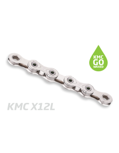 Fietsketting KMC X12L Silver - 126L, waxed 2