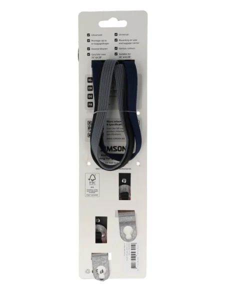 Triobinder Simson 60cm - zwart/blauw/antraciet