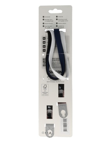 Triobinder Simson 60cm - zwart/blauw/wit