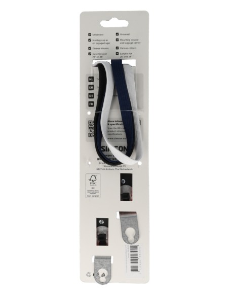 Triobinder Simson 60cm - zwart/blauw/wit