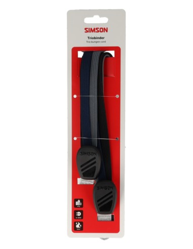 Triobinder Simson 71cm - zwart/blauw/ antraciet