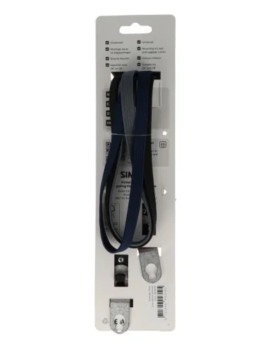 Triobinder Simson 71cm - zwart/blauw/ antraciet