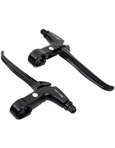 Remgreepset Saccon voor rollerbrake - 4 vingers - zwart/zwart