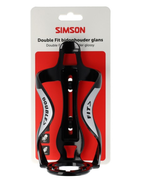 Bidonhouder Simson Double Fit - zwart