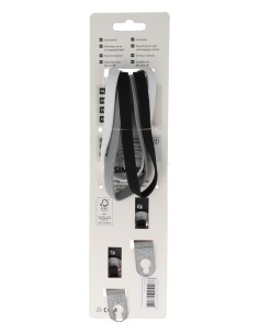 Triobinder Simson 60cm - zwart/wit/grijs 2