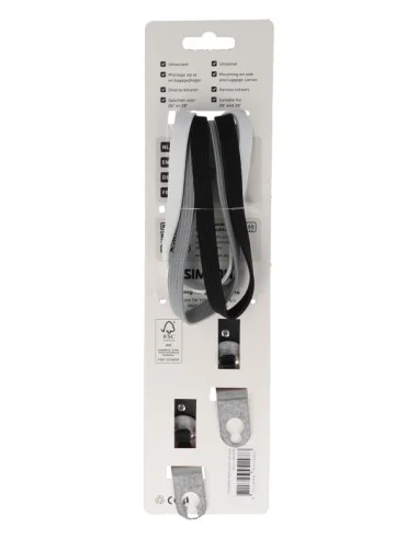 Triobinder Simson 60cm - zwart/wit/grijs