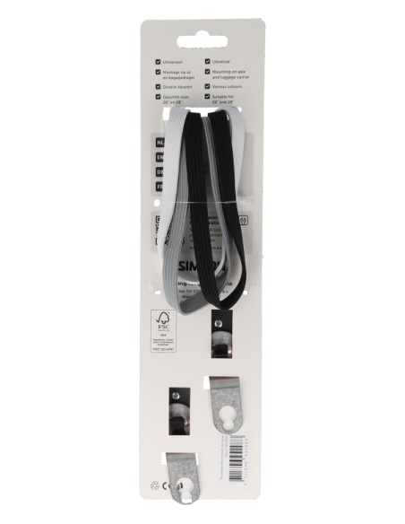 Triobinder Simson 60cm - zwart/wit/grijs