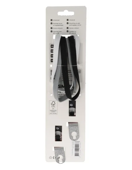 Triobinder Simson 60cm - zwart/wit/grijs