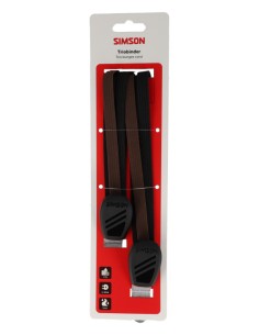 Triobinder Simson 60cm - zwart/bruin