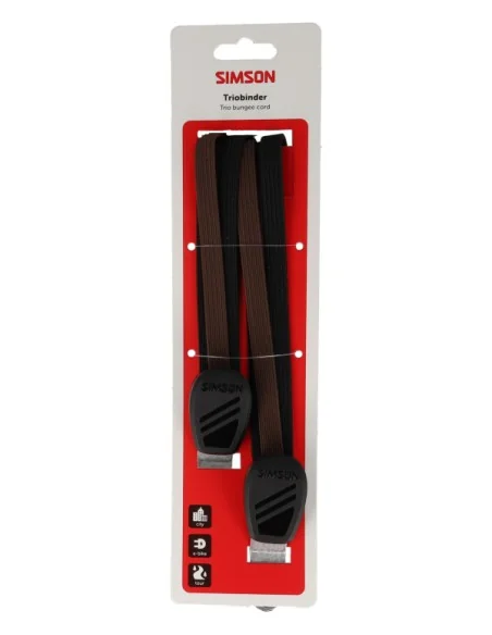 Triobinder Simson 60cm - zwart/bruin