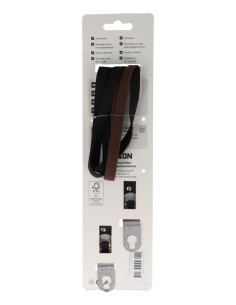 Triobinder Simson 60cm - zwart/bruin 2